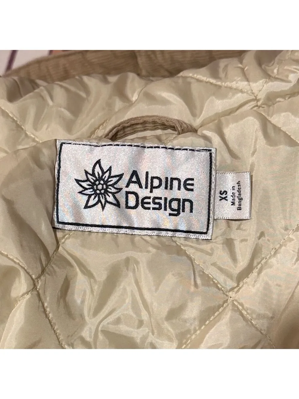 Alpine Design Tan Jacket XS New With Tags - Picture 10 of 13